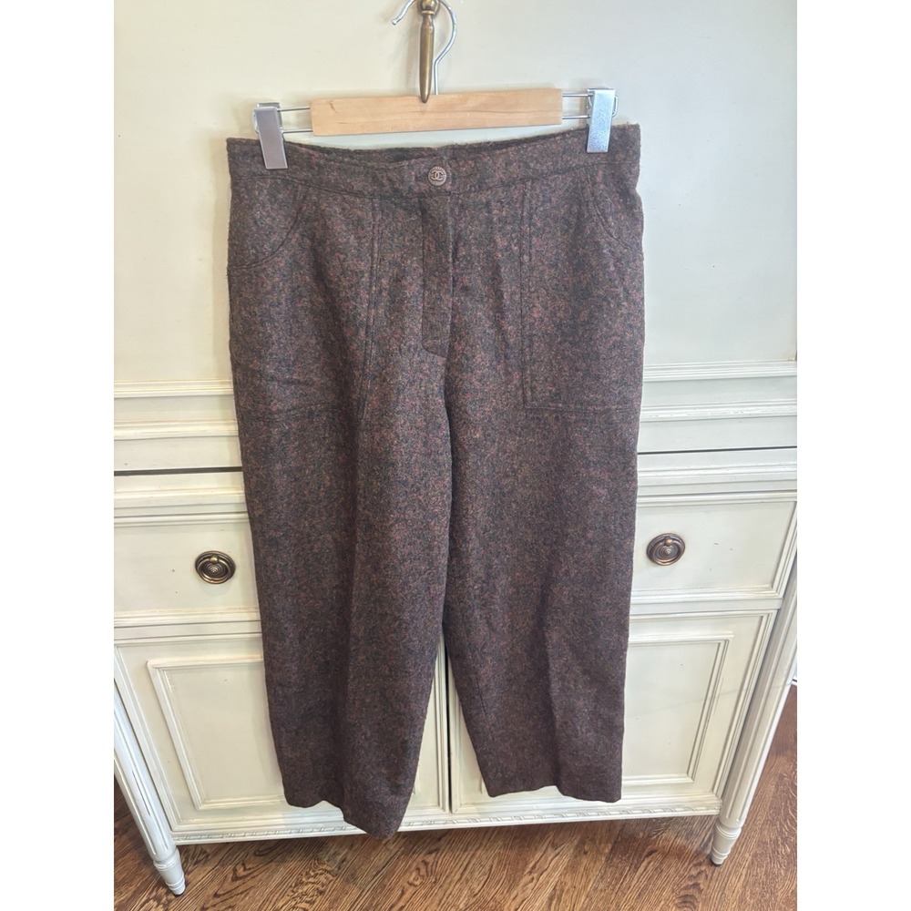 Chanel Vintage 1998 Autumn Alpaca Wool NY Sample Trouser Pants Size 29 Soft